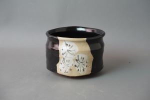 加藤〓　黒織部茶碗 (2)-2.JPG